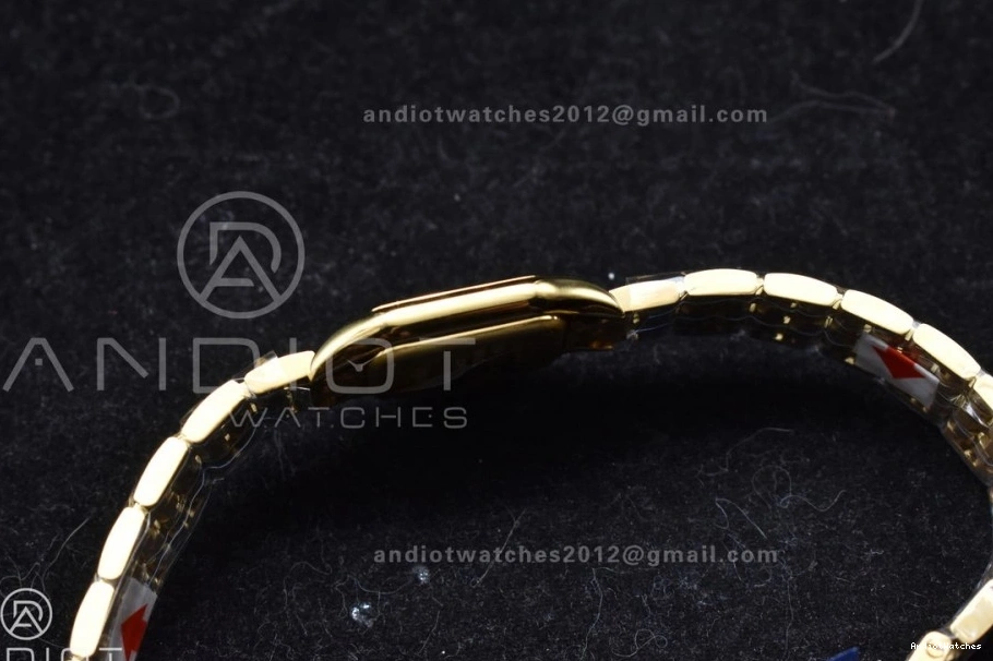 Full 1000 Best Full YG On Edition White YG Quartz BVF Bracelet Panthère Compact 1:1 22mm Ronda Dial 0417